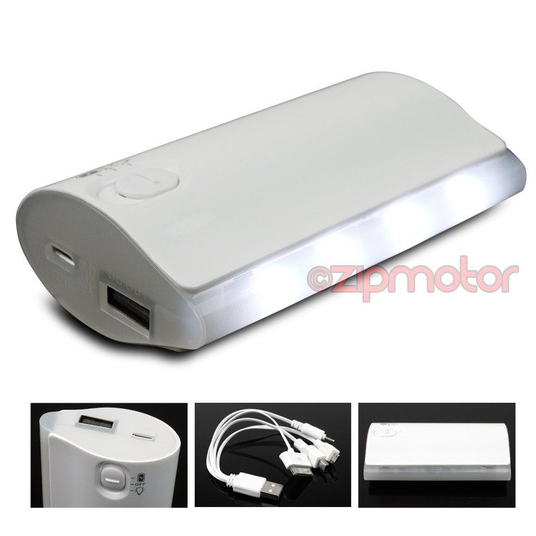 5200MAH PORTABLE BATTERY CHARGER USB WHITE NOKIA LUMIA 920 1020 HTC ONE Z10 Q10