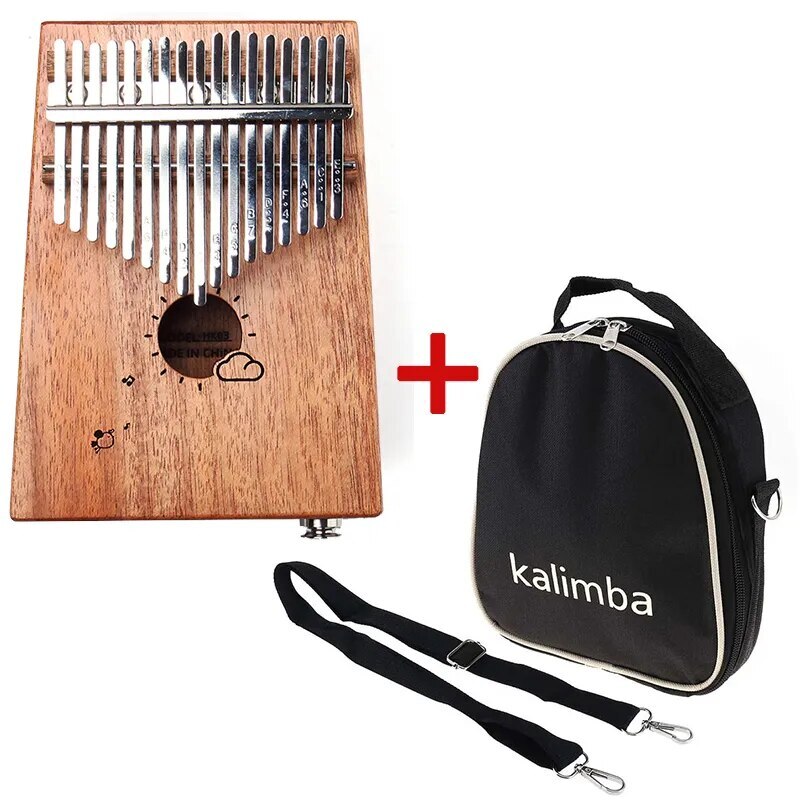 Acacia Body Thumb Piano 17 Key EQ Kalimba Thumb Piano 100% New  Quality-image