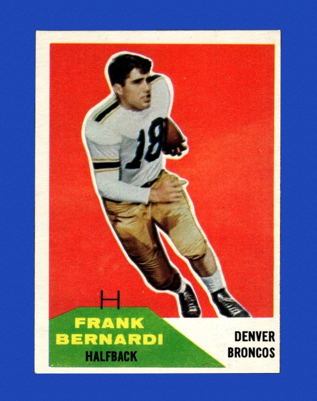 1960 Fleer Set-Break # 54 Frank Bernardi EX-EXMINT *GMCARDS*Consign with Greg Morris Cards