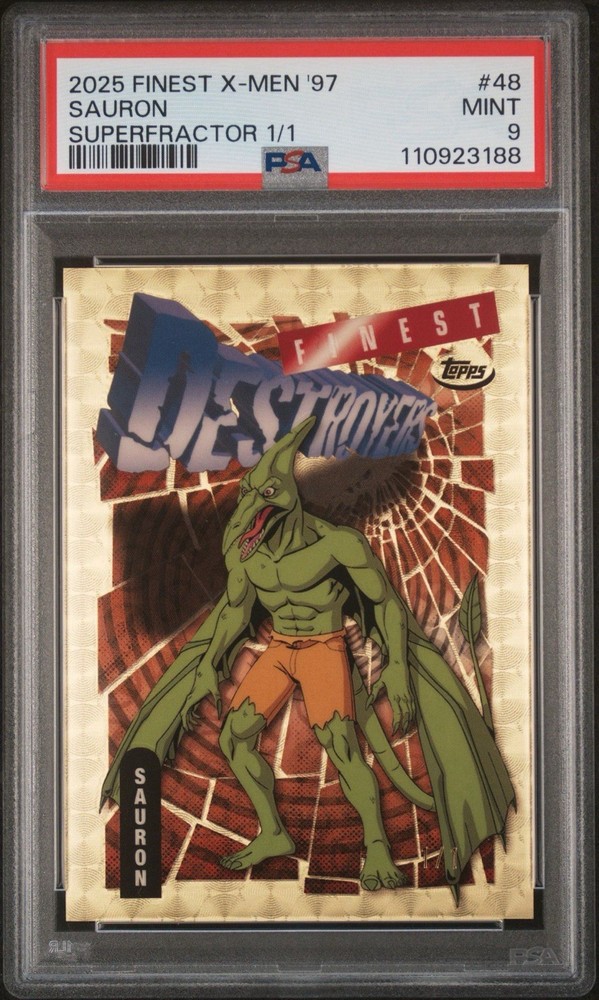 2025 Topps Finest X-Men ’97 Sauron Destroyers 48 Superfractor 1/1 PSA 9 MINT