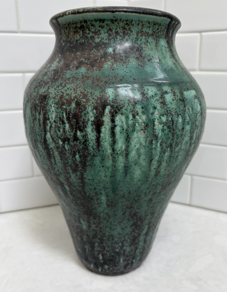 Studio Art Drip Glaze Turquoise Multicolor Vase