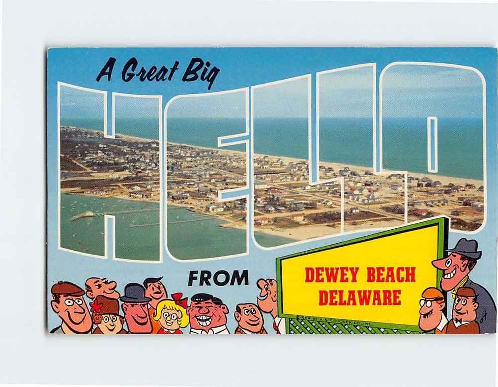 Postcard A Great Big Hello From Dewey Beach Delaware USA