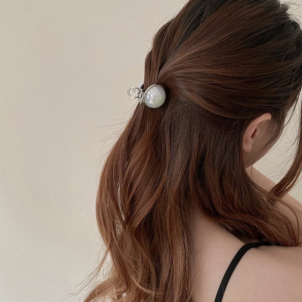 Round Ball Shape Pearl Hair Claw Female Hair Accessories Korean Style Hair Clip