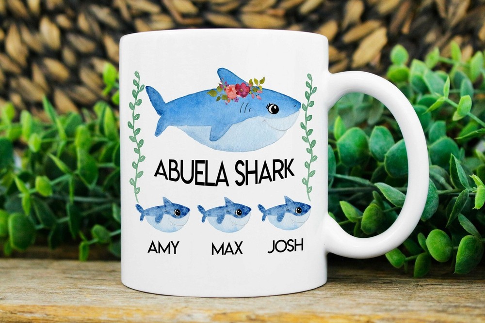 Christmas Gift For Abuela Custom Abuela Mug Abuela Shark Mug Abuela Gift Best-image