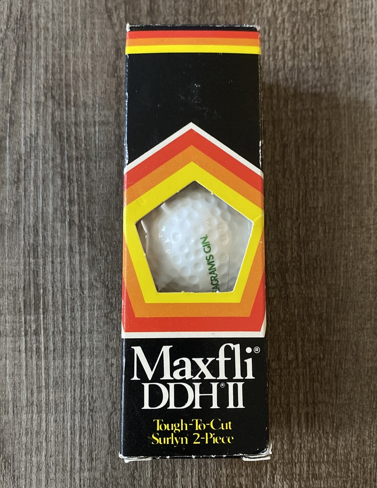 Genuine Dunlop Maxfli DDH II Tough - To - Cut 2-Piece Surlyn Box of 3 Golf Balls