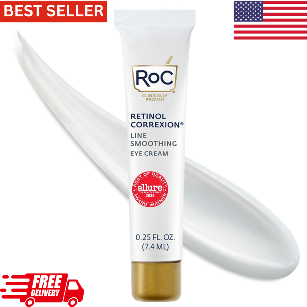 RoC Retinol Correxion Eye Cream Mini 0.25oz, Anti-Aging Treatment for Dark