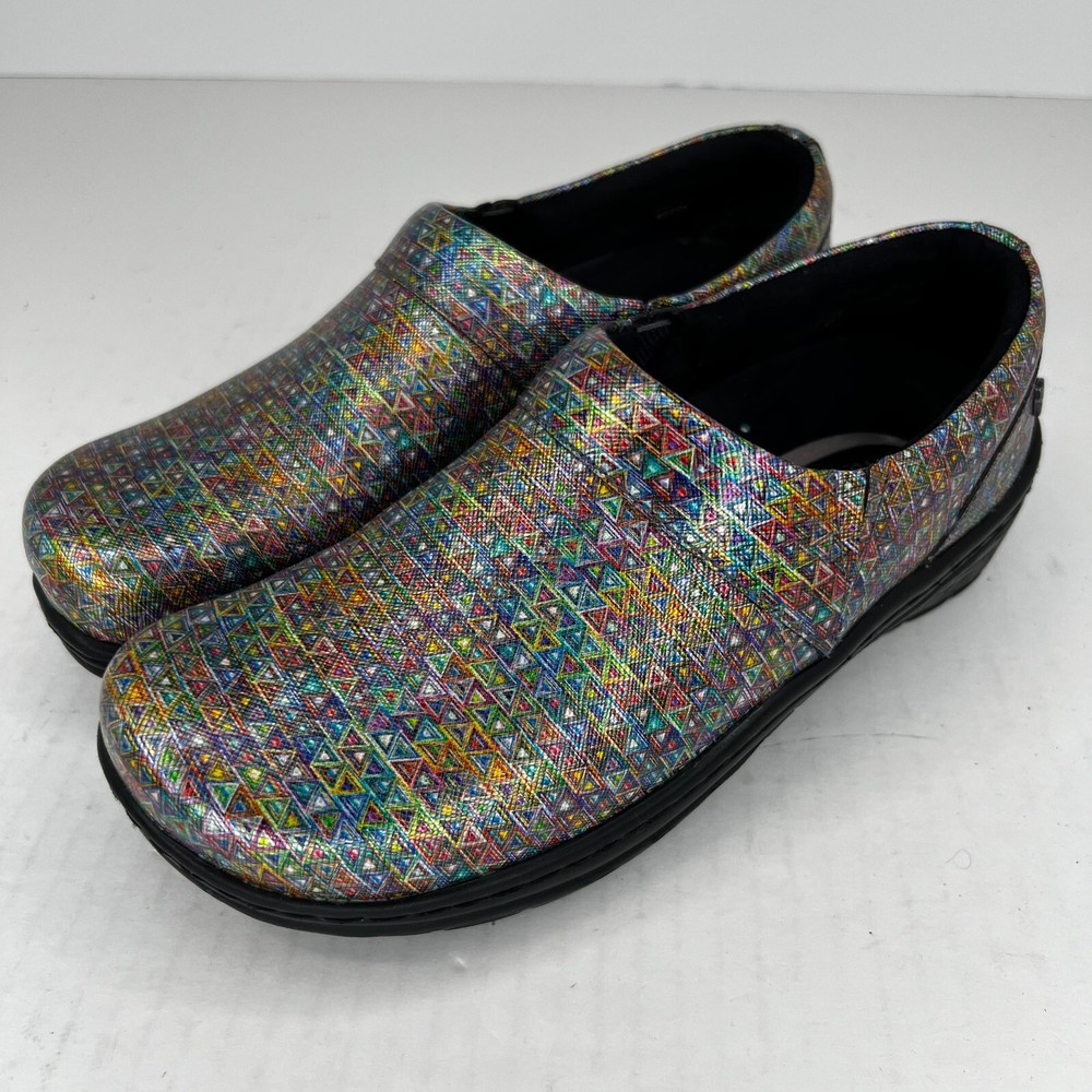 Klogs Footwear Womens Mission Pyramid Multicolor Slip On Non Mark Size 7M Clogs