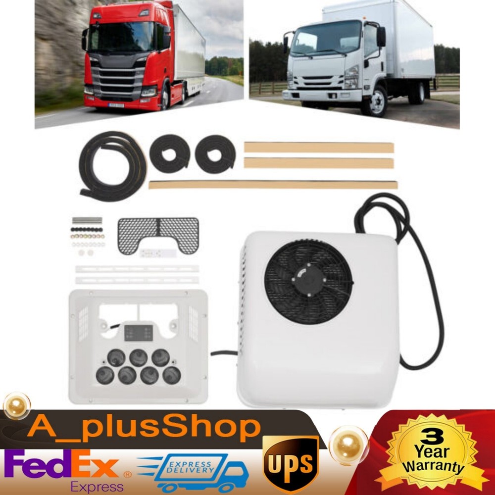 12V 6000BTU Split AC for Truck Cab Bus RV Caravan Cooling  