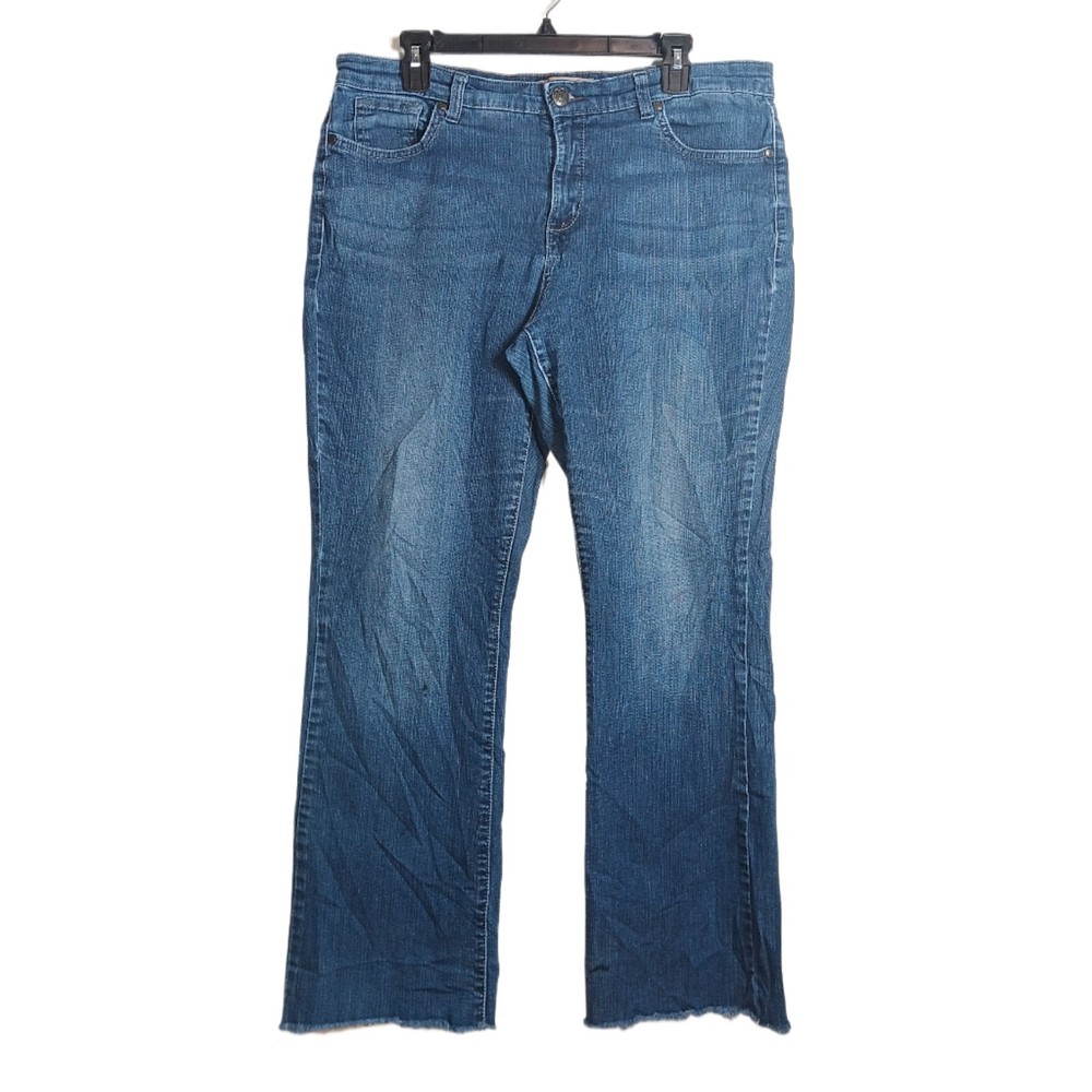 Nine West Boho Bootcut Jeans Womens 12/31 High Rise Stretch Vintage America