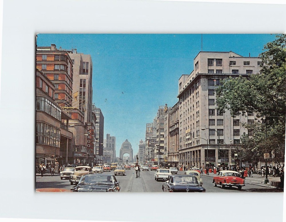 Postcard Juarez Avenue Mexico City Mexico