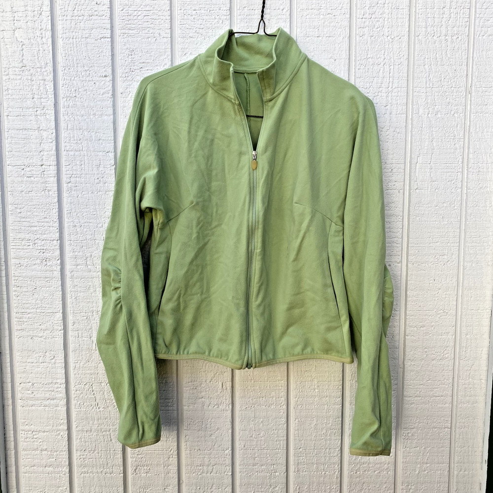 Vintage 90s FILA Zip Up Tracksuit S Jacket Athletic Track Top Green Made in USA