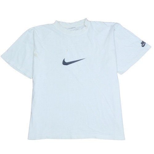 Nike Mens T Shirt White Dri Fit Swoosh Logo Graphic Short Sleeve Sport Tee XL