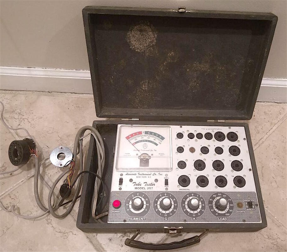 Vintage Accurate Instrument Co. Tube Tester Model 257 Untested Needs Repair-image
