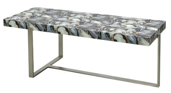 24x12 Agate Slice Kitchen Table Top Elegant Living Room Decor Furniture