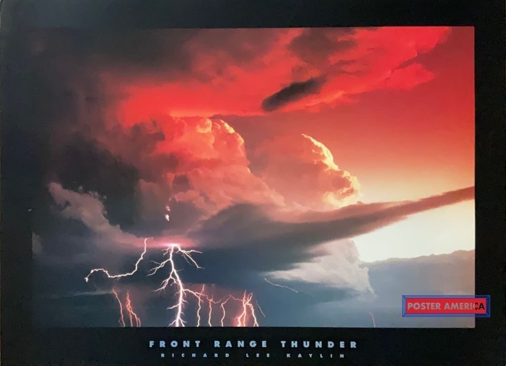 661596 Front Range Thunder By Richard Lee Kaylin Vintage Scenic Poster