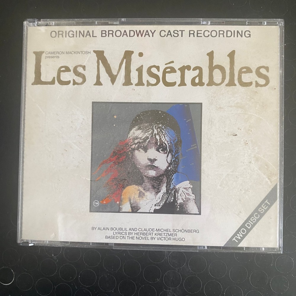 Les Misérables Original Broadway Cast Recording CD 1987 Musical Geffen