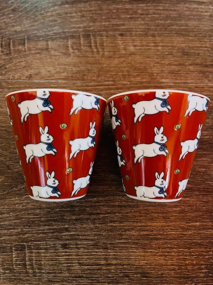 Afternoon Tea x Natalie Rete Kutani Ware Sake Cup Set of 2 Ceramic Art