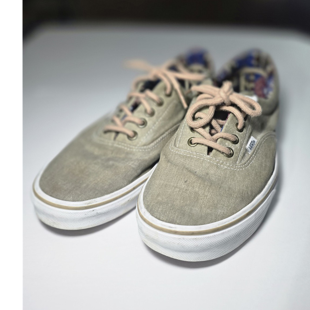 VANS Era 59 Men's Beige Canvas Sneakers Size 11 US 44.5 EU