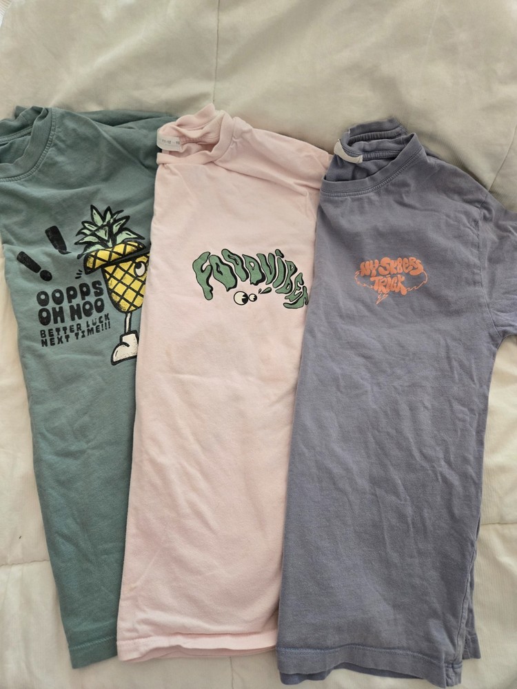 Great Zara boys graphic t-shirts lot of 3 size 11-12. 3 different colors