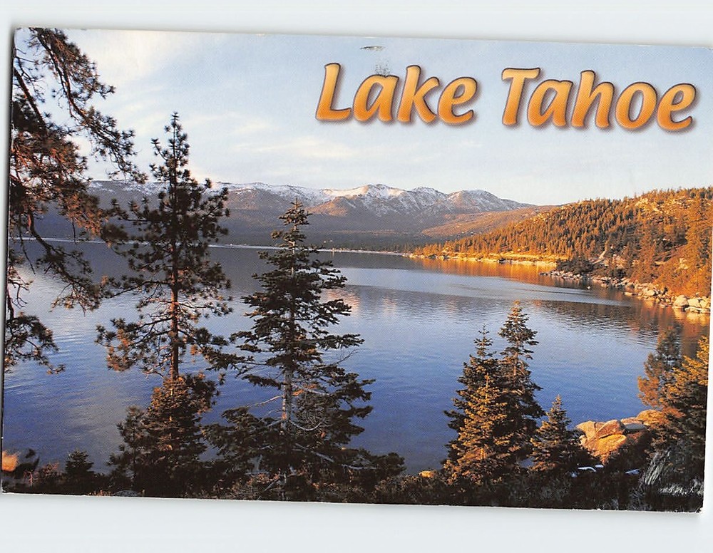 Postcard Late Afternoon in Winter Lake Tahoe USA