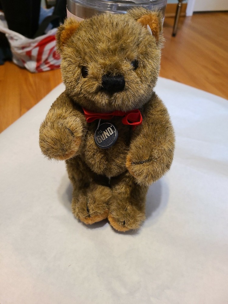 Vintage Gund Teddy Bear Plush Stuffed Animal K-3 on tag 7