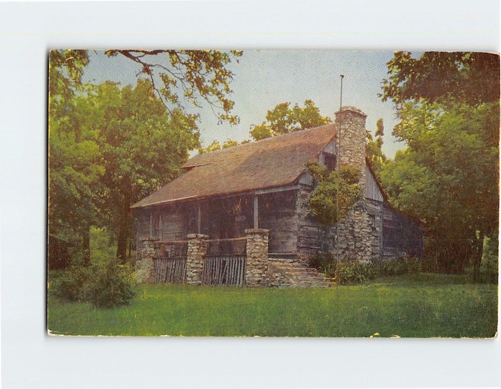 Postcard Old Matt's Cabin Shepherd of the Hills Country near Branson Missouri