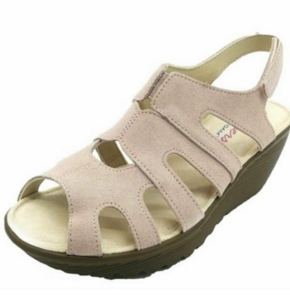 Skechers Women’s 10 Tan Memory Foam Parallel Stylin Wedge Heel Slingbacks Suede