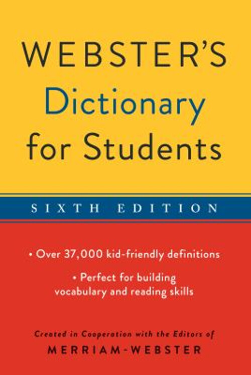 Webster's Dictionary for Students Sixth Edition Paperback Essential Learning Tool