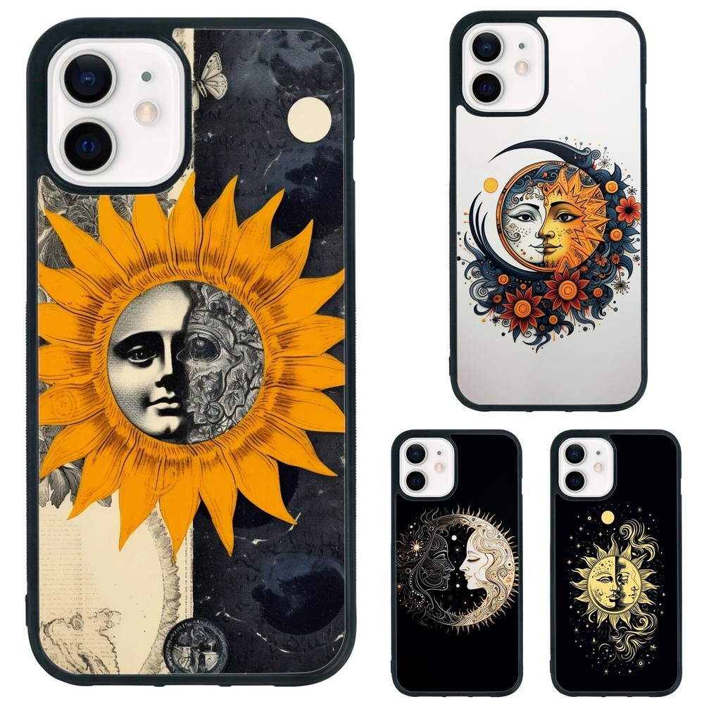 and moon poster sun Anti scratch Cover For iPhone XS XR 6 7 8 Plus SE 2nd 3rd