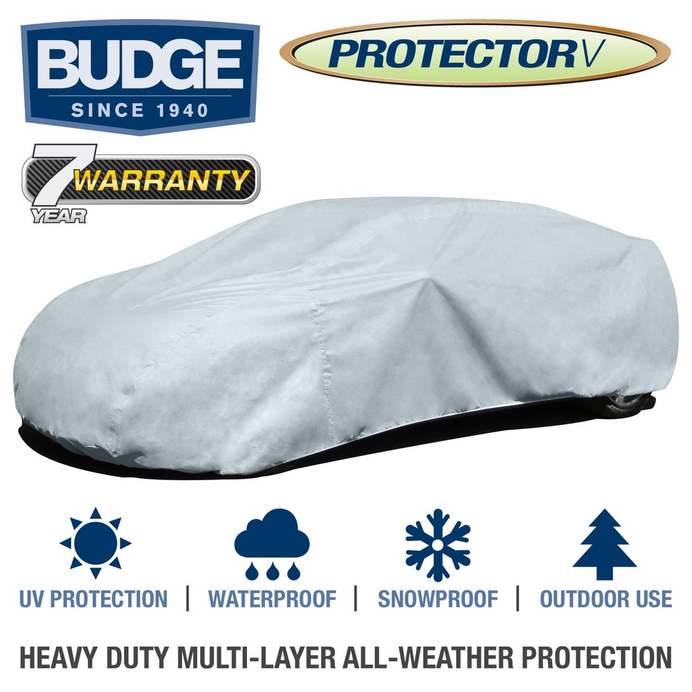 Budge Protector V Car Cover Fits Lincoln Continental 1995|Waterproof |Breathable