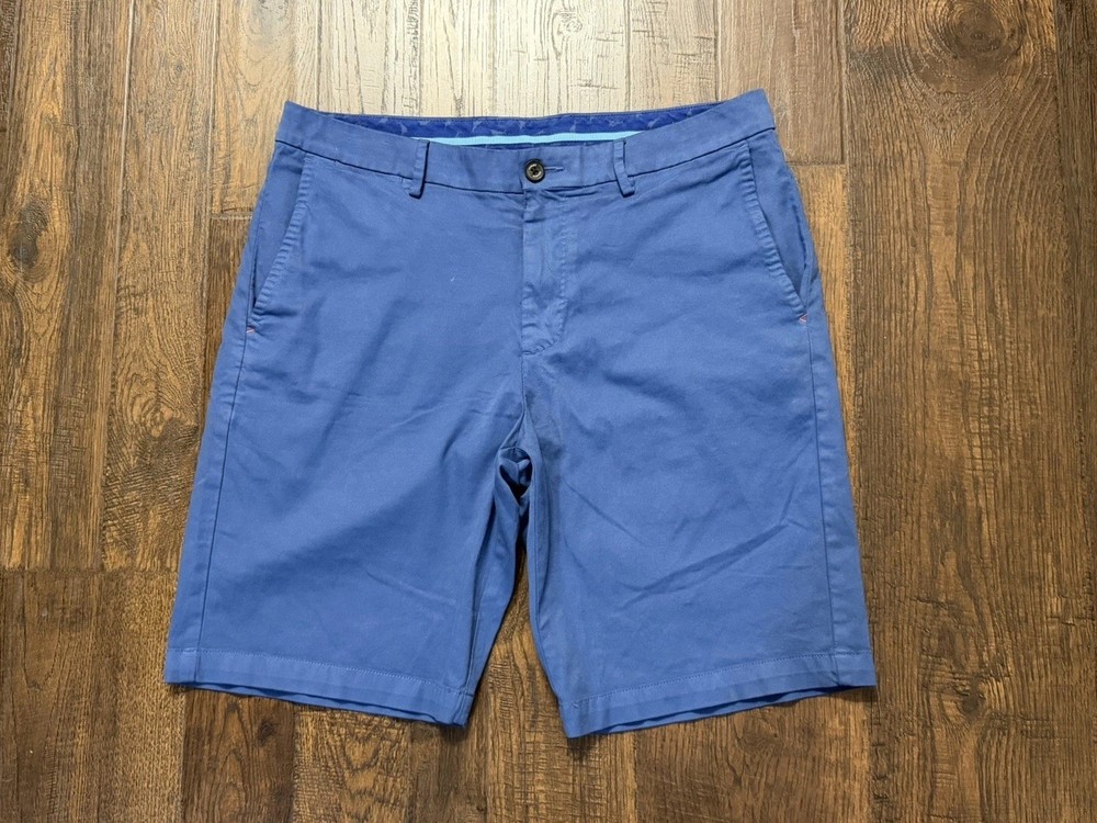 Tommy Bahama 10” Stretch Chino Shorts Mens 33 Boho Beach Travel Workwear Soft