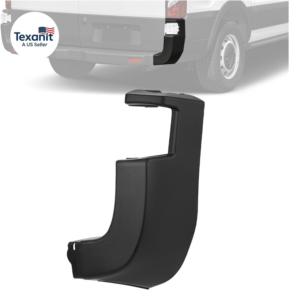 Rear Bumper End Cap Cover Compatible with 2015-2019 Ford Transit 150 250 350 350