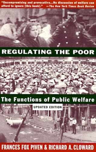Regulating the Poor: The - Paperback, by Piven Frances Fox; - Very Good q