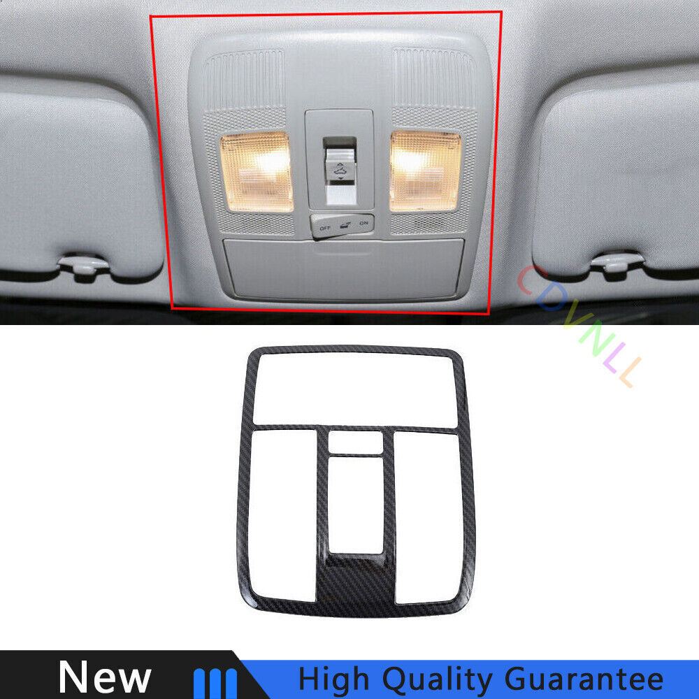 Fit For Mazda CX-5 2017-2021 Carbon Fiber Front Reading Light Lamp Frame Trim 1*