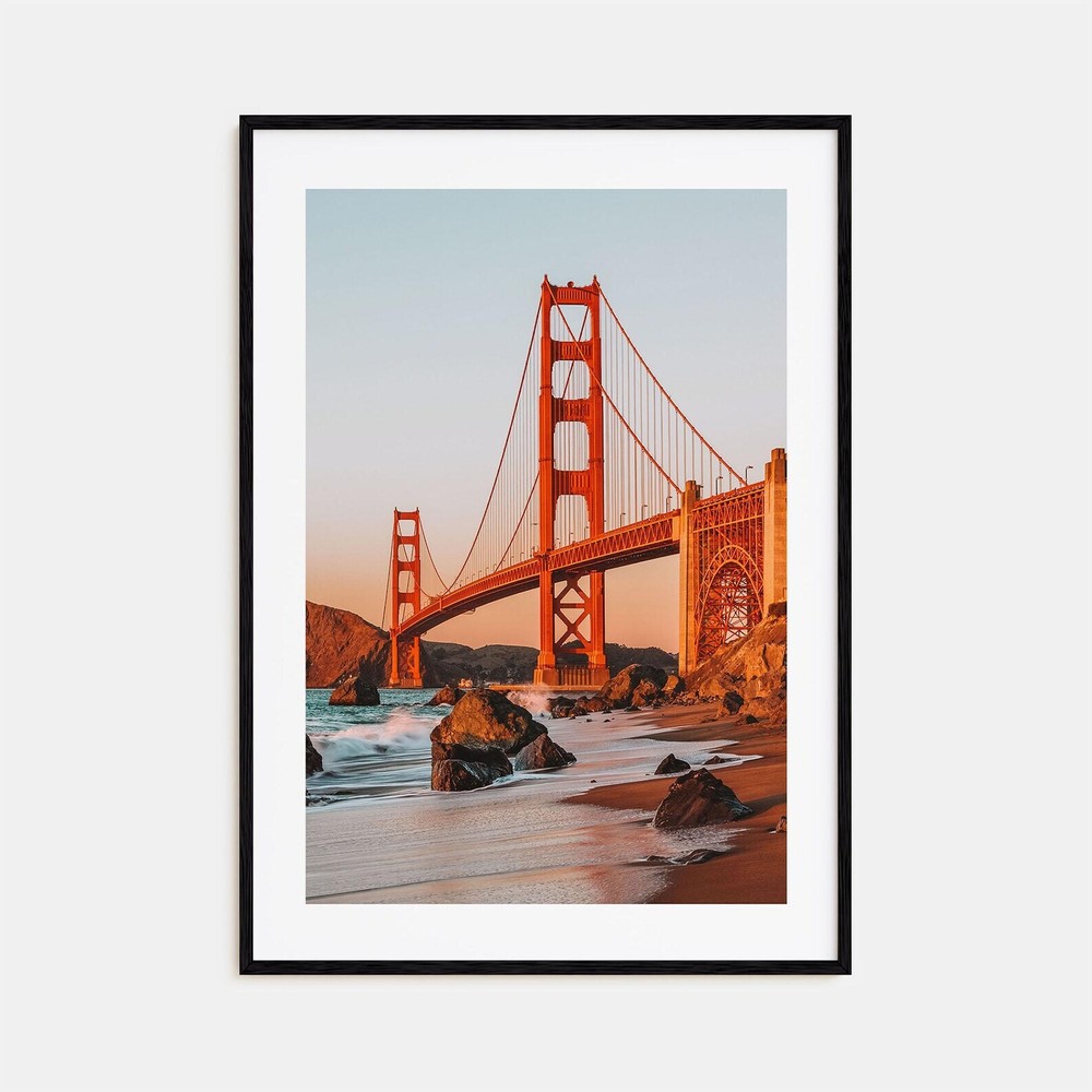 Golden Gate Bridge Colorful Poster Print No 2 Golden Gate Bridge Photo Art
