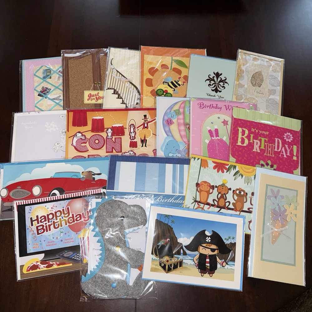 3-D Burgoyne/Paper Magic Group Cards Lot of 18 Diffrent Occasions New