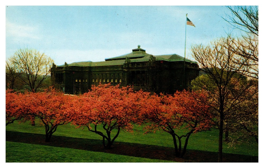 Pittsburgh PA Pennsylvania Carnegie Institute & Library Exterior Chrome Postcard