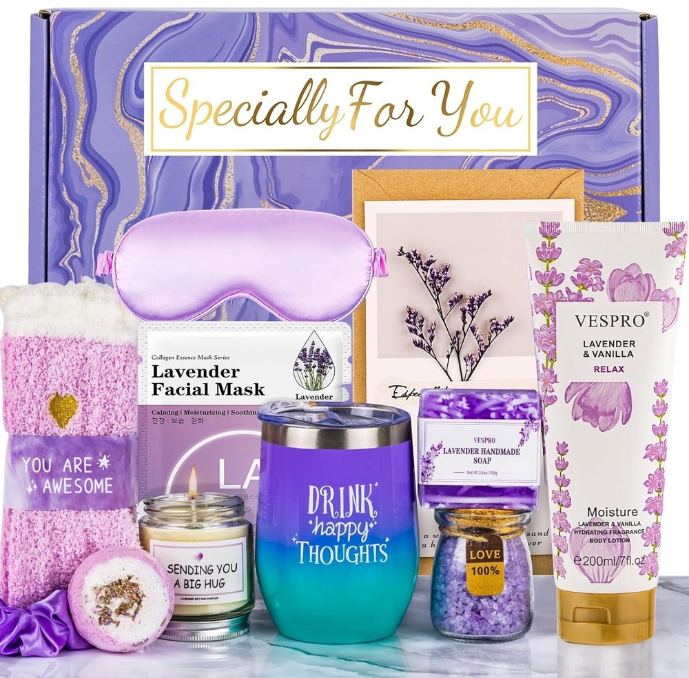 Birthday & Get Well Soon Care Packages & Gift Baskets for Her - Bath Relaxing Sp