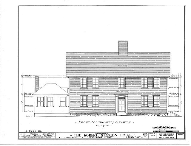 Robert Stanton House,Stonington,New London County,Connecticut,CT,HABS,10
