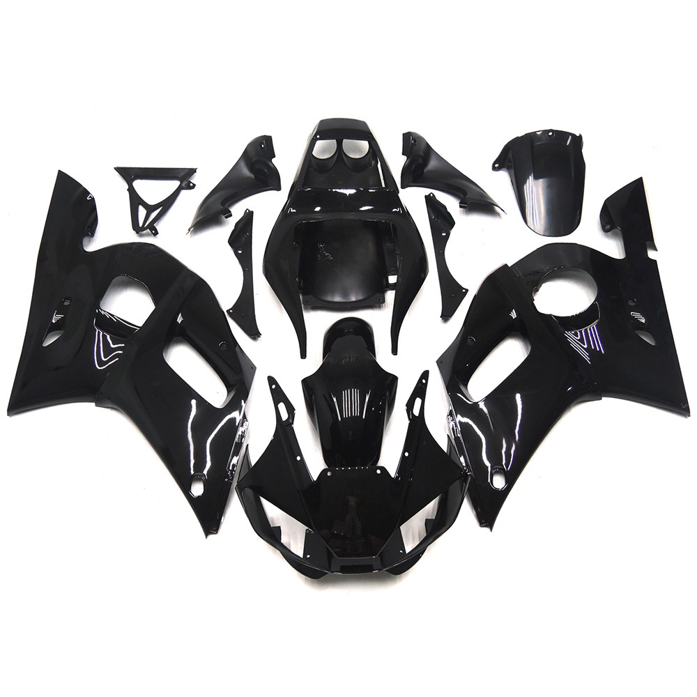 Gloss Black Fairing Kit for 1998-2002 Yamaha YZF R6 2000 2001 Injection Bodywork