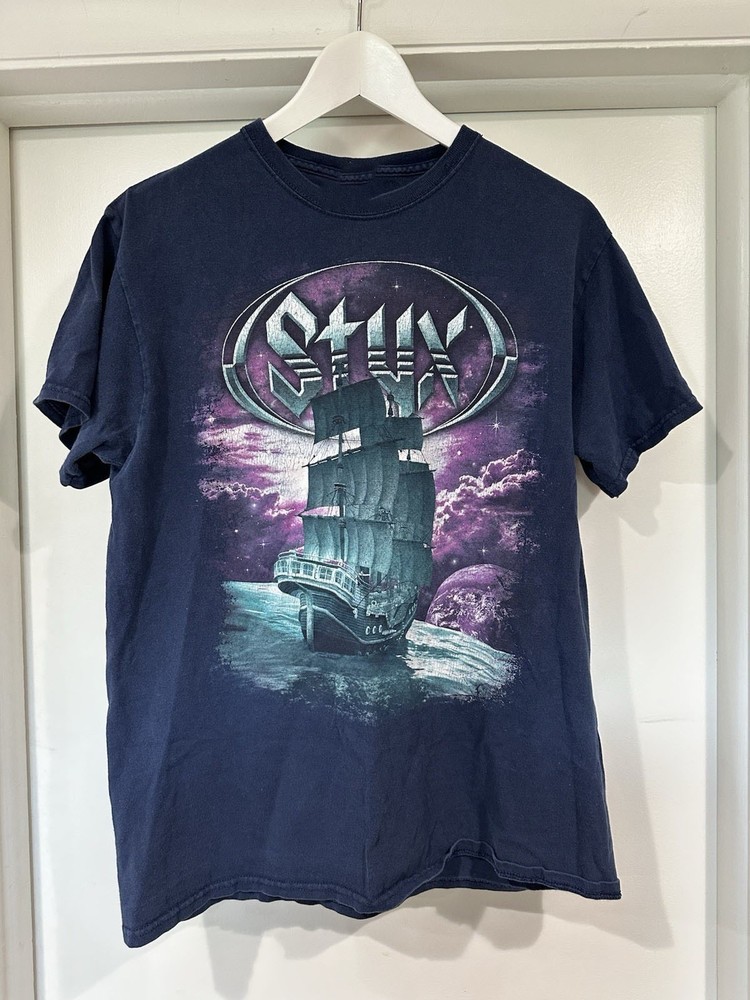 Vintage Styx World Concert Tour Ship Band T-Shirt MA396 FREE SHIPPING