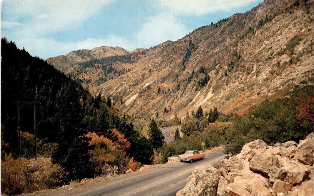 Salt Lake City, UTAH, Bonneville, Big Cottonwood Canyon, Brighton, Los Postcard