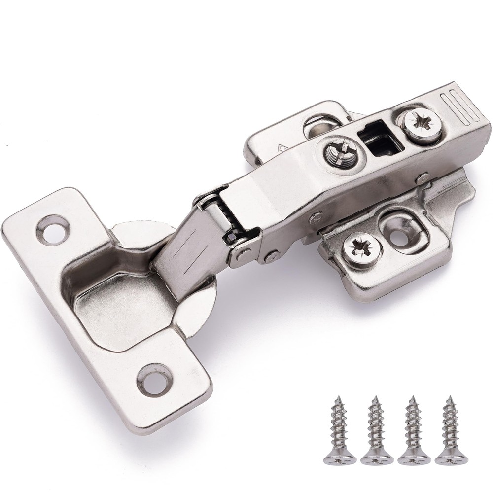 Full Overlay Soft Close Cabinet Hinges for Kitchen Cabinets (10 Pcs) -105° Fr...