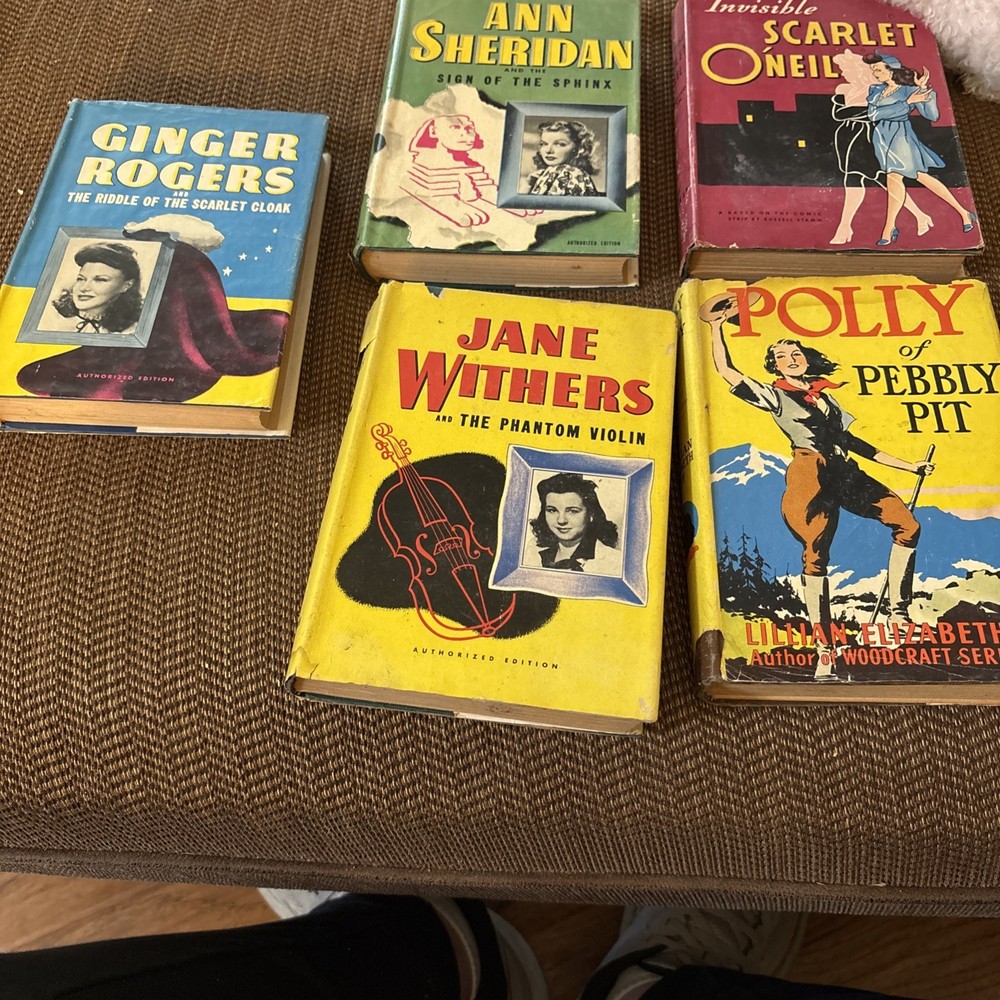 Lot Of 5 Mystery & Adventure Stories for Girls 1940’s HC w/DJ Whitman Books