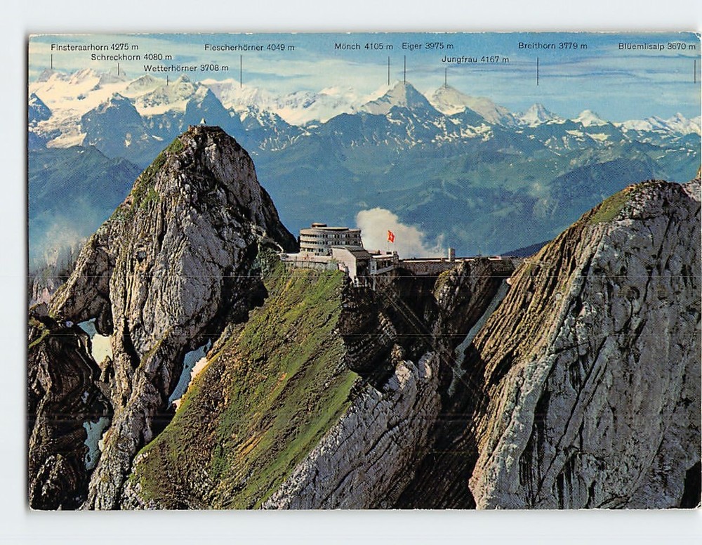 Postcard Pilatus Kulm Hotel Bellevue Kriens Switzerland