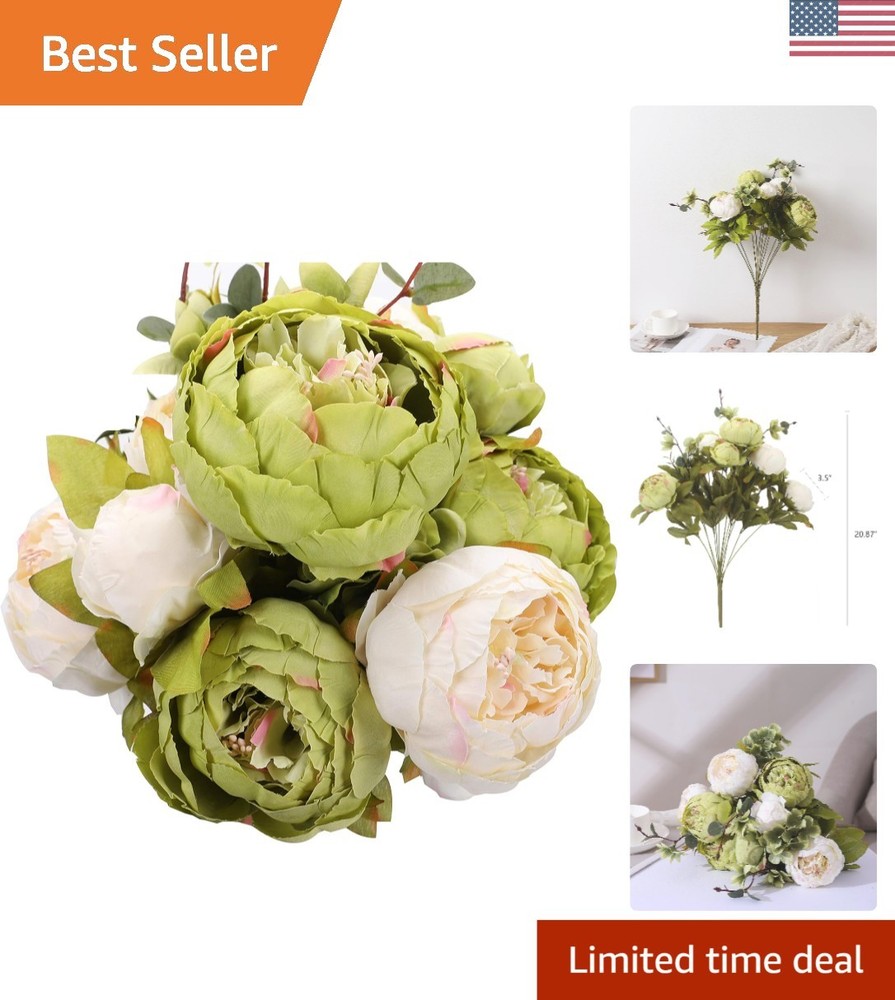 Versatile Vintage Silk Peonies - Elegant Home Decoration & DIY Arrangements