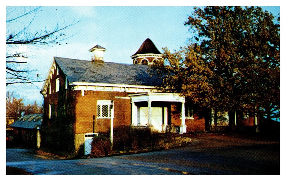 Wheeling West Virginia Carriage House Oglebay Park Street View Chrome Postcard