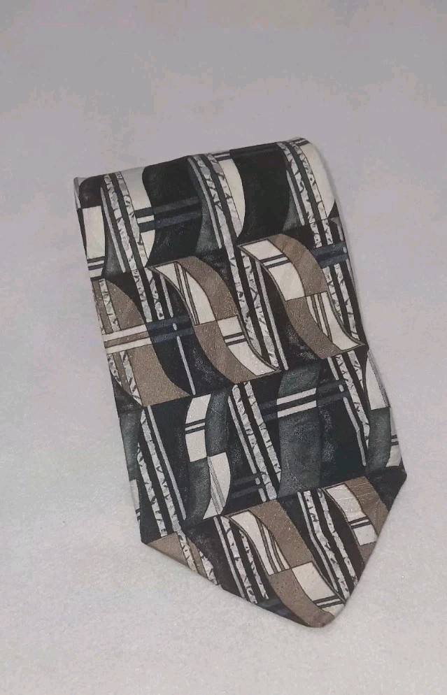 Louis Feraud Tie Mens Necktie 100% Silk Multicolor