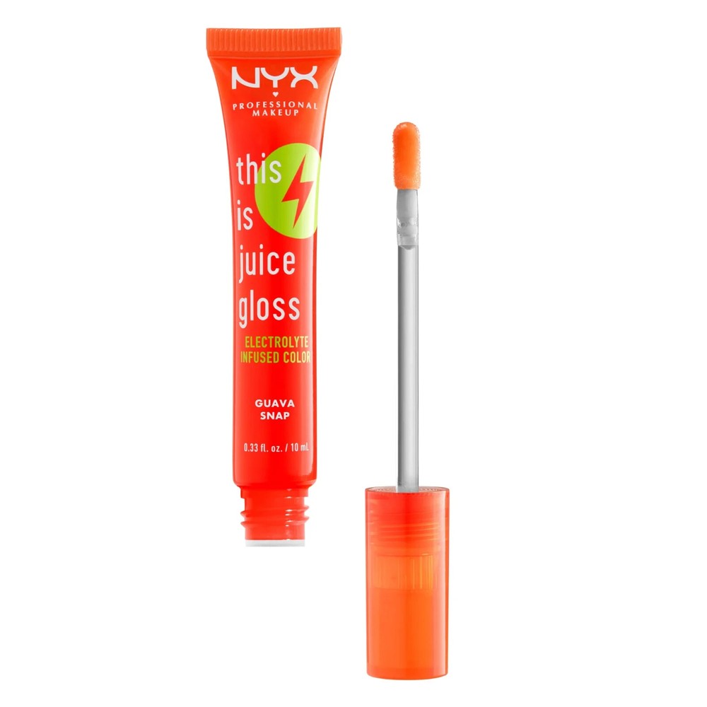 NYX Professional Makeup This Is Juice Gloss, Hydrating Lip Gloss (Guava Snap)