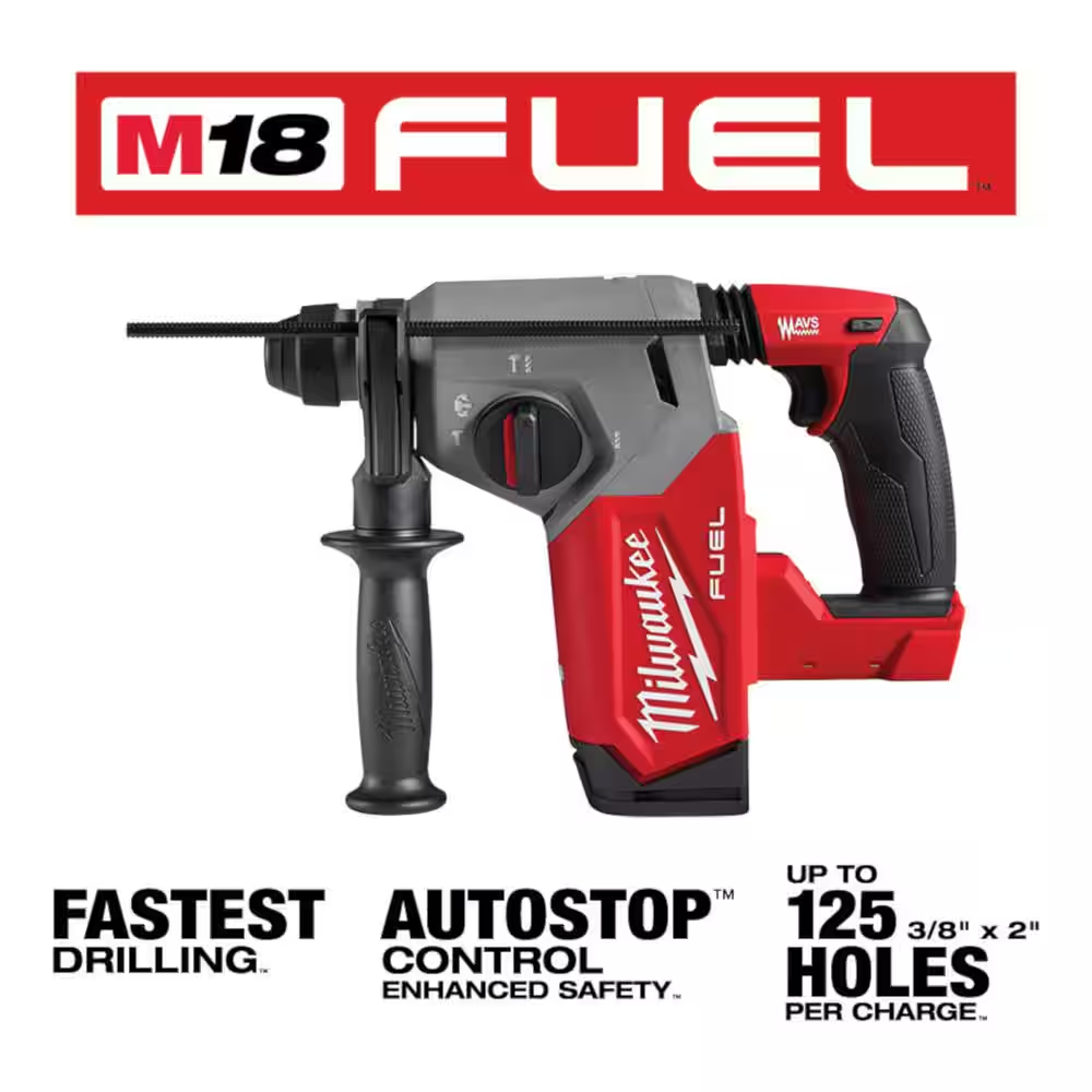 MILWAUKEE M18 FUEL 18V Cordless SDS-Plus Rotary Hammer Brushless Tool